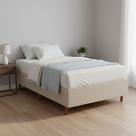 Base Cama Box Solteiro Padrão 88x188x37 Cor Bege