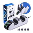 Base Carregador Duplo Estação de Carregamento Rapido Compatível 2 Controles Dualsense Playstation 5 Ps5 Led