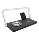 Base Carregadora 3 Em 1 Indução Rápida 25W Com Luz Led