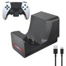 Base Carregadora REEYEAR para PS5 DualSense Edge com Suporte de Parede e LED