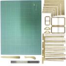 Base Corte 60x45 Régua Inox 30cm Gabaritos Vincador Dobrador Base Corte 60x45 Régua Inox 30cm Gabaritos Vincador Dobrador