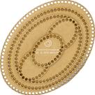 Base Crochê Oval Fio De Malha Para Kit Higiene Bebê Mdf Cru