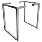 Base de Banqueta Banco Nova York Industrial Cozinha Área Gourmet Prata
