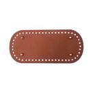 Base De Bolsa De Couro PU 21.5x10cm Para Crochê DIY Com Furos - Acessório Essencial Base De Bolsa De Couro PU 21.5x10cm Para Crochê DIY Com Furos - Acessório Essencial