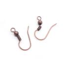 Base de Brinco Anzol Metal Cobre 18mm 10pçs 3g