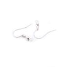 Base de Brinco Anzol Metal Prata 18mm 10pçs 3g