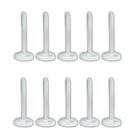Base de brinco com pino em silicone antialergico flexicivel