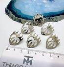 Base de Brinco Níquel Branco com Tarraxa de Silicone - O Par