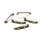 Base De Broche/Alfinete De Segurança Em Prata E Dourado, 50 Peças, 15-40mm, Suporte De Crachá Em