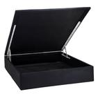 Base de Cama Box Bau Physical Camurca Preto Casal 138 cm (LARG) - 52553
