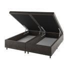 Base de Cama Box King Sonata com Baú Veludo Capuccino - Vian