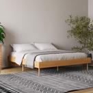 Base de Cama Casal/Queen MDF Pés Madeira Natural 165cm TW17 Basic Dalla Costa