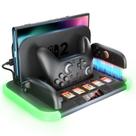 Base de carregamento HEYSTOP Switch 2 com RGB, ventiladores de resfriamento, 25x18x2 cm Base de carregamento HEYSTOP Switch 2 com RGB, ventiladores de resfriamento, 25x18x2 cm