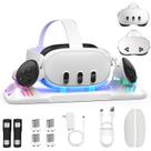 Base de carregamento Jumkont para Oculus Quest 3 com 2 baterias 2100mAh