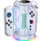 Base de carregamento para Nintendo Switch 2 Joy-Con 2025 com LED