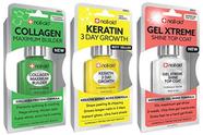 Base de colágeno Nail-Aid + Crescimento de Queratina + Revestimento em Gel x3