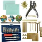 Base de Corte 45x30 Kit Scrapbook Cartonagem Gabaritos WireO Alicate Para Aplica Ilhos Jogo de Estilete Régua 30cm Dobradeira Vincador