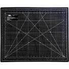 Base De Corte A2 Duas Cores Preto E Cinza 60x45 Para Patchwork Scrapbook Artesanato - PRETO E CINZA