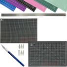 Base de Corte Placa Grande 90x60 Multiuso Costura Patchwork Artesanato Scrapbook Estilete Bisturi Régua Metal 60cm