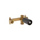 Base de Embutir Monocomando para Lavatório de Parede Insígnia Preto Roca Base de Embutir Monocomando para Lavatório de Parede Insígnia Preto Roca