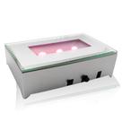 Base de exibição de luz LED FANZI para cristais, suporte de arte em vidro