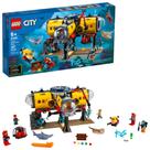 Base de exploração oceânica de brinquedo LEGO City 60265 com submarino
