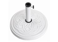 Base de guarda-chuva Bond Gaelen 12 kg, pino ajustável, branco Base de guarda-chuva Bond Gaelen 12 kg, pino ajustável, branco