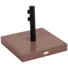 Base de guarda-chuva de pátio Outsunny 42 libras de concreto e madeira
