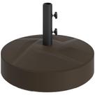 Base de guarda-chuva de pátio Outsunny Heavy Duty 10,5 kg marrom Base de guarda-chuva de pátio Outsunny Heavy Duty 10,5 kg marrom