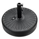Base de guarda-chuva de pátio Simple Deluxe 23 kg 20 L de capacidade preta