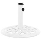 Base de guarda-chuva VidaXL em ferro fundido branco 40x40x32cm Base de guarda-chuva VidaXL em ferro fundido branco 40x40x32cm