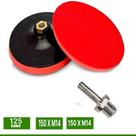 Base De Lixa Com tiras autocolantes 115Mm Rosca M14 762189 Mtx