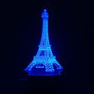 Base de madeira maciça estéreo 3D Night Light USB com acrílico e ABS