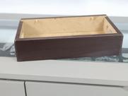 Base de madeira para máquina de costura doméstica - Tabaco