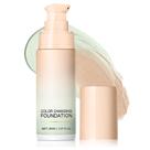 Base de maquiagem que muda de cor, CC cream hidratante com centella, corretor de cor verde, leve e não oleoso, base com efeito de mudança de cor (30 ml) Base de maquiagem que muda de cor, CC cream hidratante com centella, corretor de cor verde, leve e não oleoso, base com efeito de mudança de cor (30 ml)