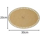 Base de MDF para crochê/fio de malha Oval - 20cm x 30cm Base de MDF para crochê/fio de malha Oval - 20cm x 30cm