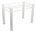 Base de Mesa 120x75 Armação Branca para Granito, Vidro ou Madeira