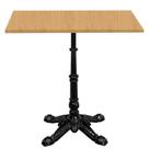 Base de Mesa Apus em Ferro Preto 75 cm (Alt) Tampo MDP Quadrado Samba 70cm (Larg) x 2,5cm Alt