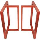 Base de Mesa de Jantar Kansas para Tampos de Vidro Pedra e Madeira até 200cm x 100cm - Cobre