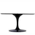 Base de Mesa de Jantar Saarinen Oval Para Tampo de 160x90 até 244x122 cm Preto