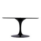 Base De Mesa De Jantar Saarinen Oval Para Tampo De 235x122 Cm Preta