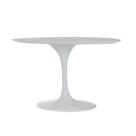 Base De Mesa De Jantar Saarinen Oval Para Tampo De 244x137 Cm Branca