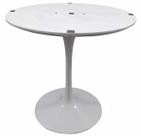 Base de Mesa de Jantar Saarinen Redonda para Tampos de 130 cm até 160 cm Branco