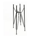 Base de Mesa Eames Bistrô Alta Ferro Eiffel cor Preta para Tampo de Vidro