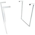 Base de Mesa Nova York Para Tampos De Madeira Até 140cm X 60cm Branca Base de Mesa Nova York Para Tampos De Madeira Até 140cm X 60cm Branca