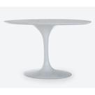 Base de Mesa Oval Tampo de 150x90cm Até 198x122cm Branco