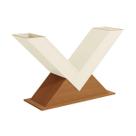 Base de Mesa p/ Cozinha Amora BA35 Madeirado s/ Tampo Freijó/Off White - Kappesberg