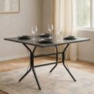 Base de Mesa Reforçada em Aço Pintura Antiferrugem para Tampos de Vidro, Madeira ou Mármore