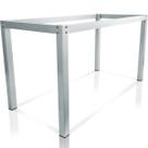 Base De Mesa Retangular Olten Branco P/ Tampos de 1,50x0,80 Vidro Pedra e Madeira Base De Mesa Retangular Olten Branco P/ Tampos de 1,50x0,80 Vidro Pedra e Madeira