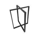 Base De Mesa X Preto Estilo Industrial 60 Cm